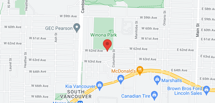 map of 340 W 62ND AVENUE